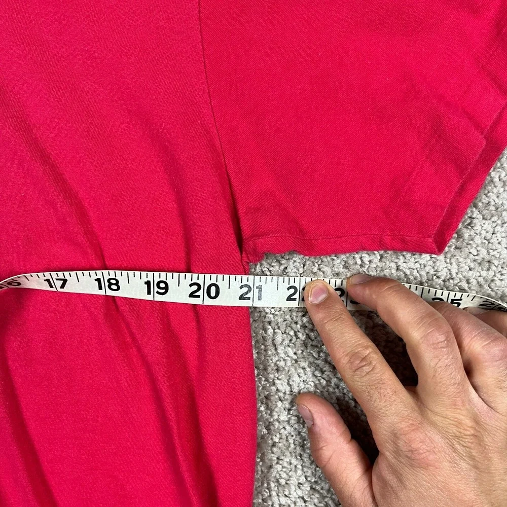 Polo Ralph Lauren Basic T-Shirt Mens L Red‎ Short Sleeve Tee Pony Classic FLAW